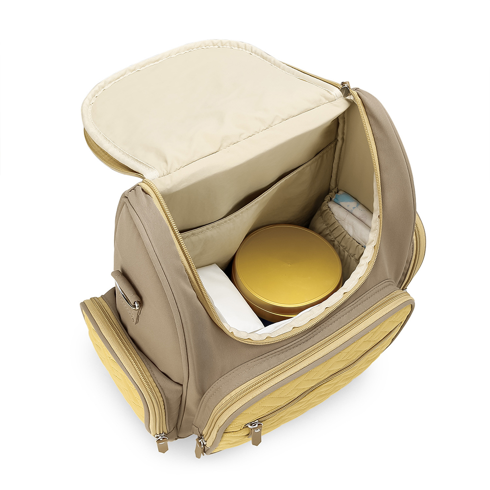 Tweekleurige gewatteerde kinde - Backpack Diaper Bag recensie en prijs